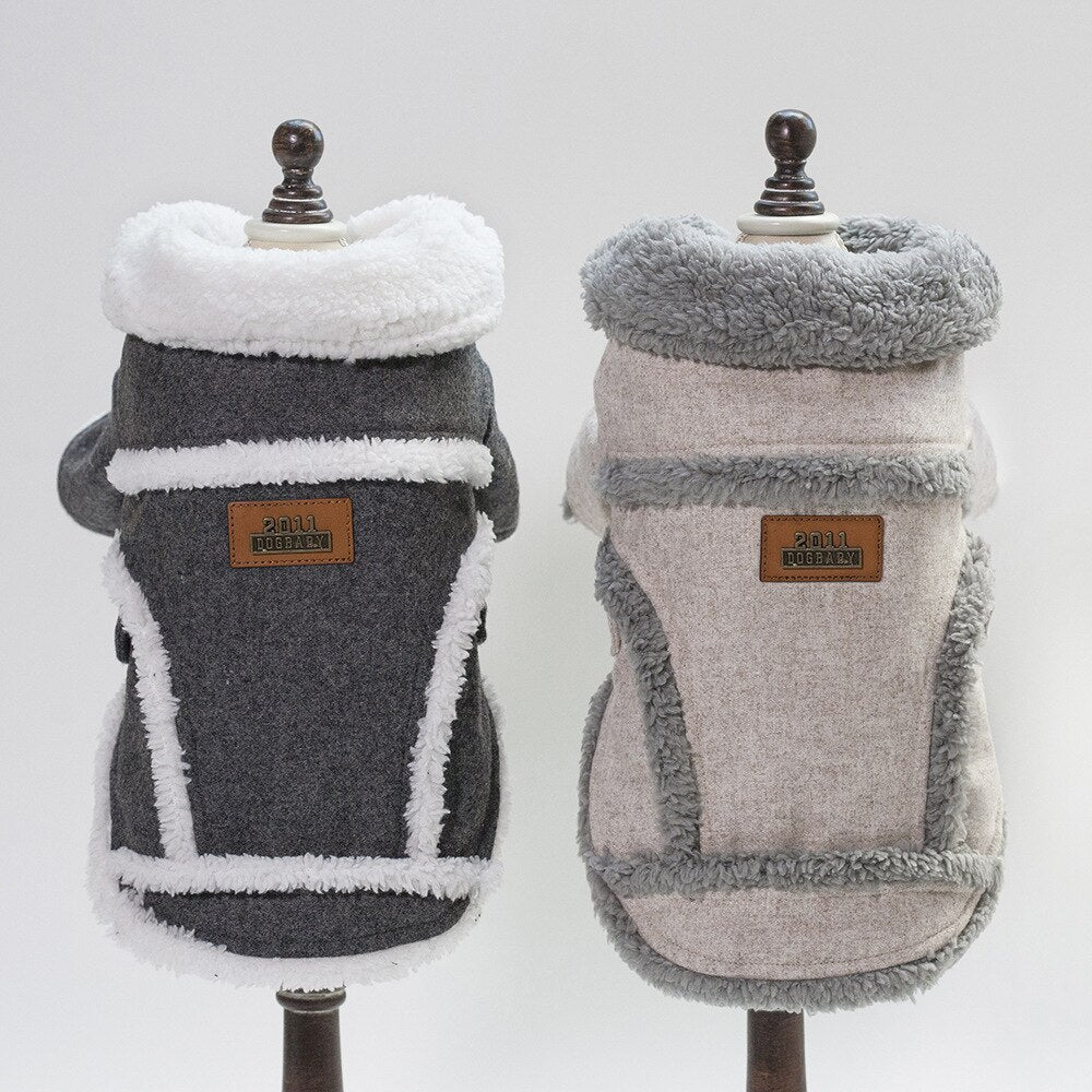 KFX-8803773 Winter Pet Dog Jacket for Small Dogs and Puppies, Thick Warm Velvet Coat