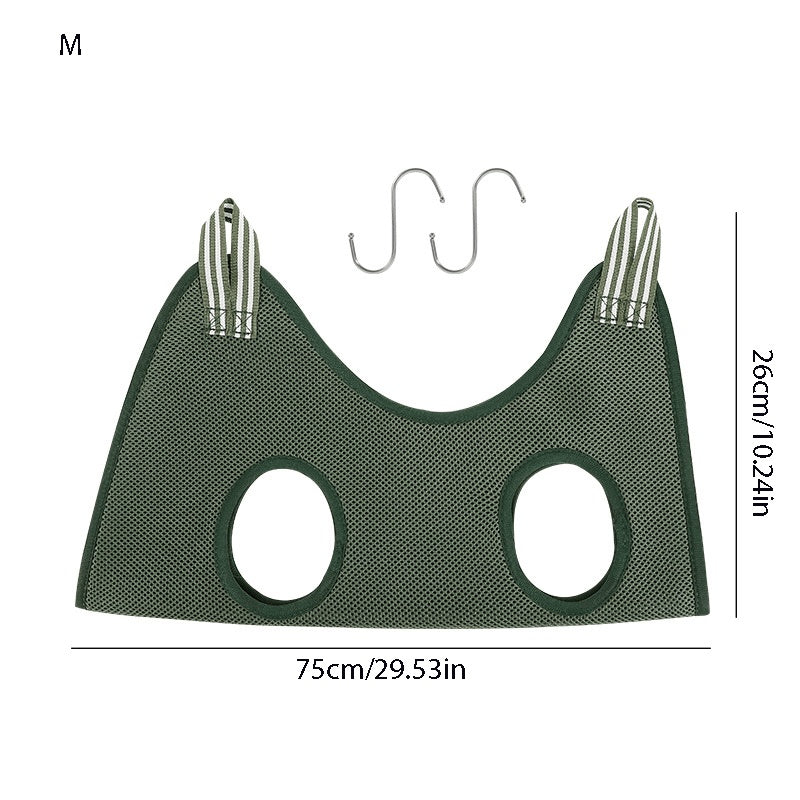 KFX-8805565 Pet Grooming Hammock for Cats and Dogs - Soft, Breathable Restraint Bag for Nail and Ear Care