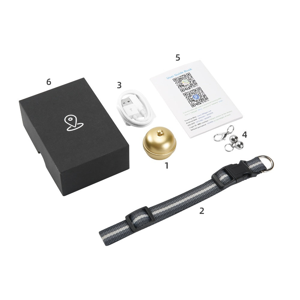 KFX-8806077 Waterproof Pet GPS Locator with Vibration Alarm and Interchangeable Cards