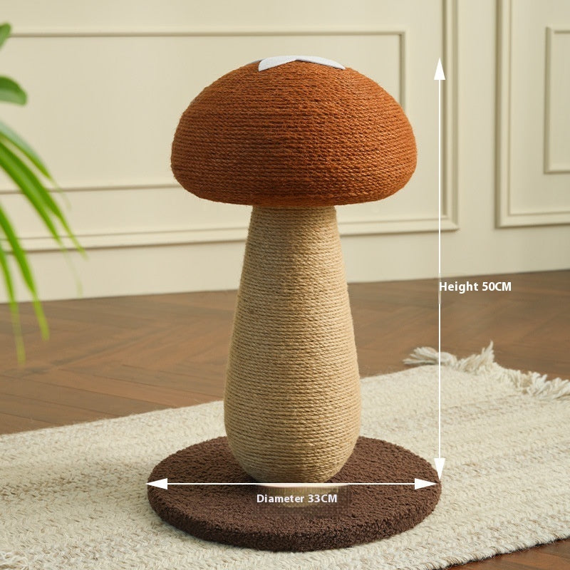 KFX-8810045 Mushroom Cat Climbing Frame with Sisal Scratch Post - Japanese Style Design