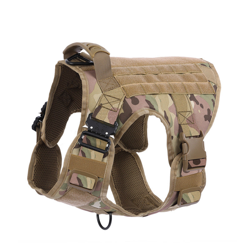 KFX-8815421 Strong Nylon Tactical Pet Vest with Quick Release Buckle and Breathable Mesh