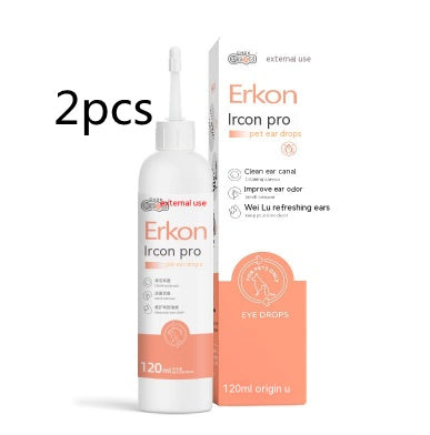 KFX-8817469 Pet Ear Cleaning and Deodorizing Oil - 60ml and 120ml Options Available