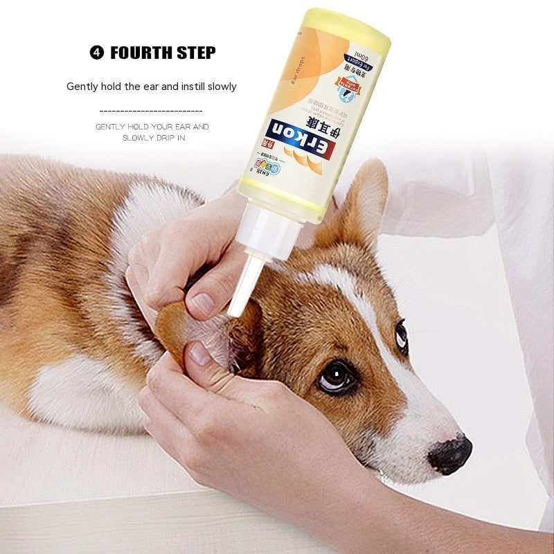 KFX-8817469 Pet Ear Cleaning and Deodorizing Oil - 60ml and 120ml Options Available
