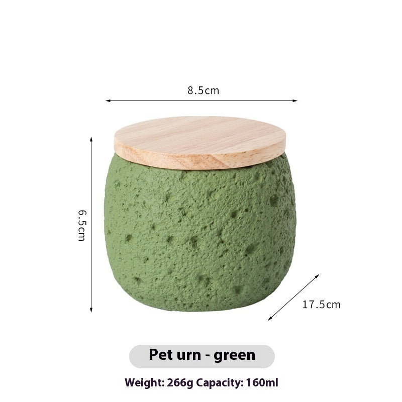 KFX-8819261 Handmade Cement Pet Cinerary Casket for Cat or Dog Ashes