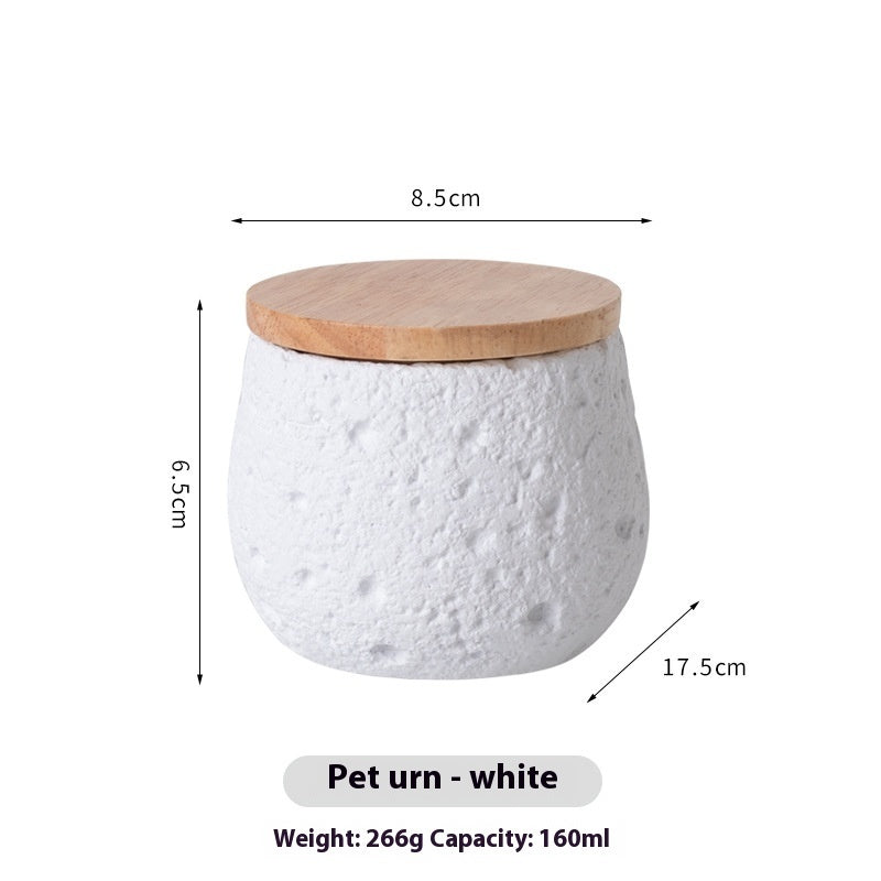 KFX-8819261 Handmade Cement Pet Cinerary Casket for Cat or Dog Ashes