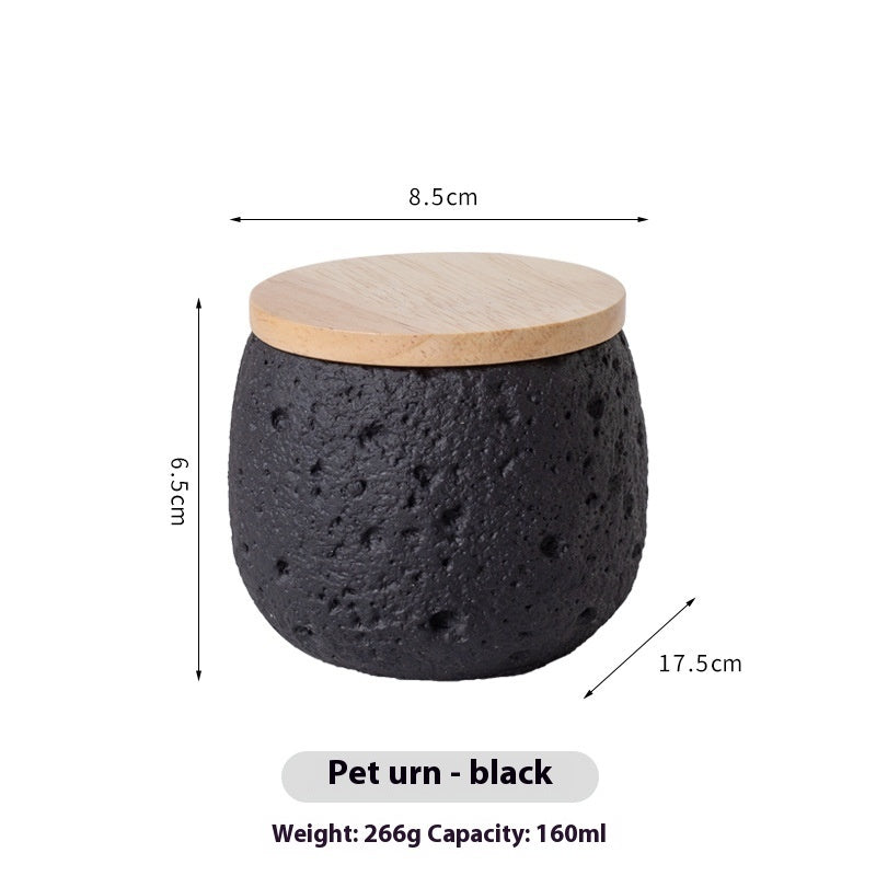 KFX-8819261 Handmade Cement Pet Cinerary Casket for Cat or Dog Ashes