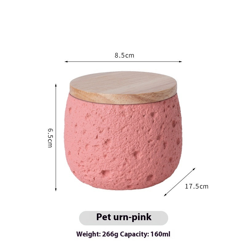 KFX-8819261 Handmade Cement Pet Cinerary Casket for Cat or Dog Ashes