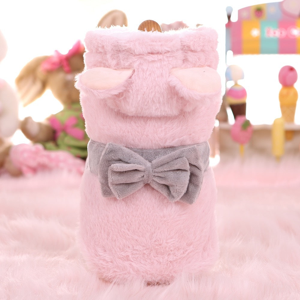 KFX-8820029 Cozy Pet Fleece-lined Double-layer Plush Cotton-padded Coat for Dogs