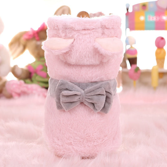 KFX-8820029 Cozy Pet Fleece-lined Double-layer Plush Cotton-padded Coat for Dogs
