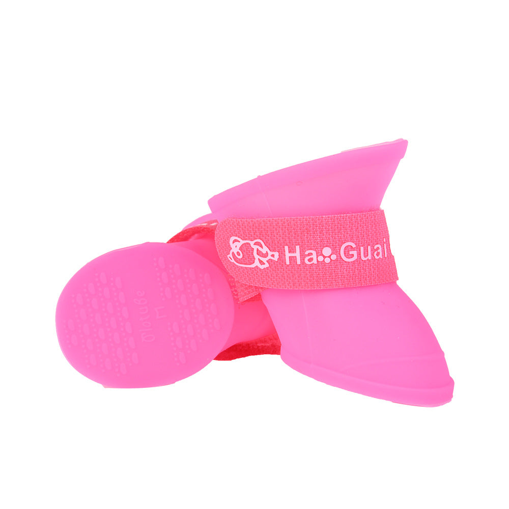 KFX-8822205 Soft Silicone Waterproof Pet Shoes in Multiple Colors