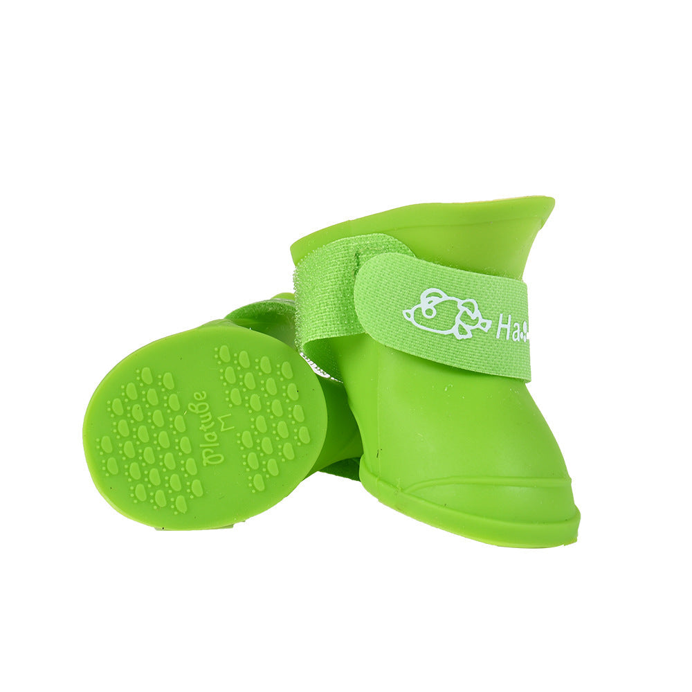KFX-8822205 Soft Silicone Waterproof Pet Shoes in Multiple Colors