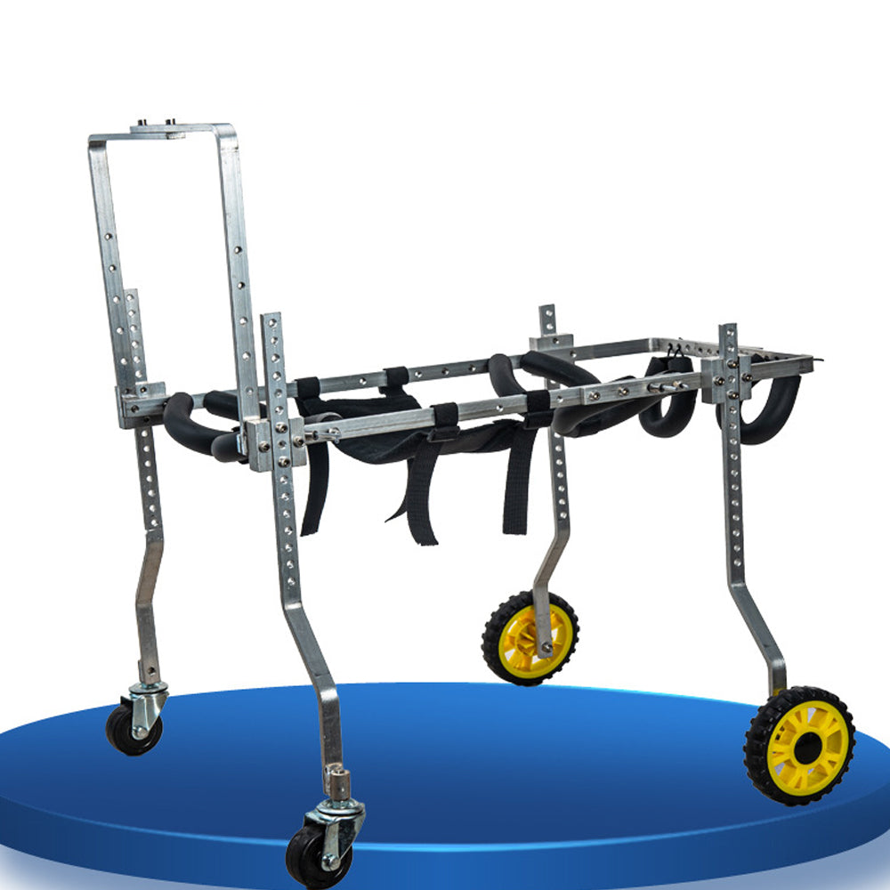 KFX-8822845 Pet Wheelchair for Disabled Cats and Dogs - Four-Wheel Support for Forelimb Disability