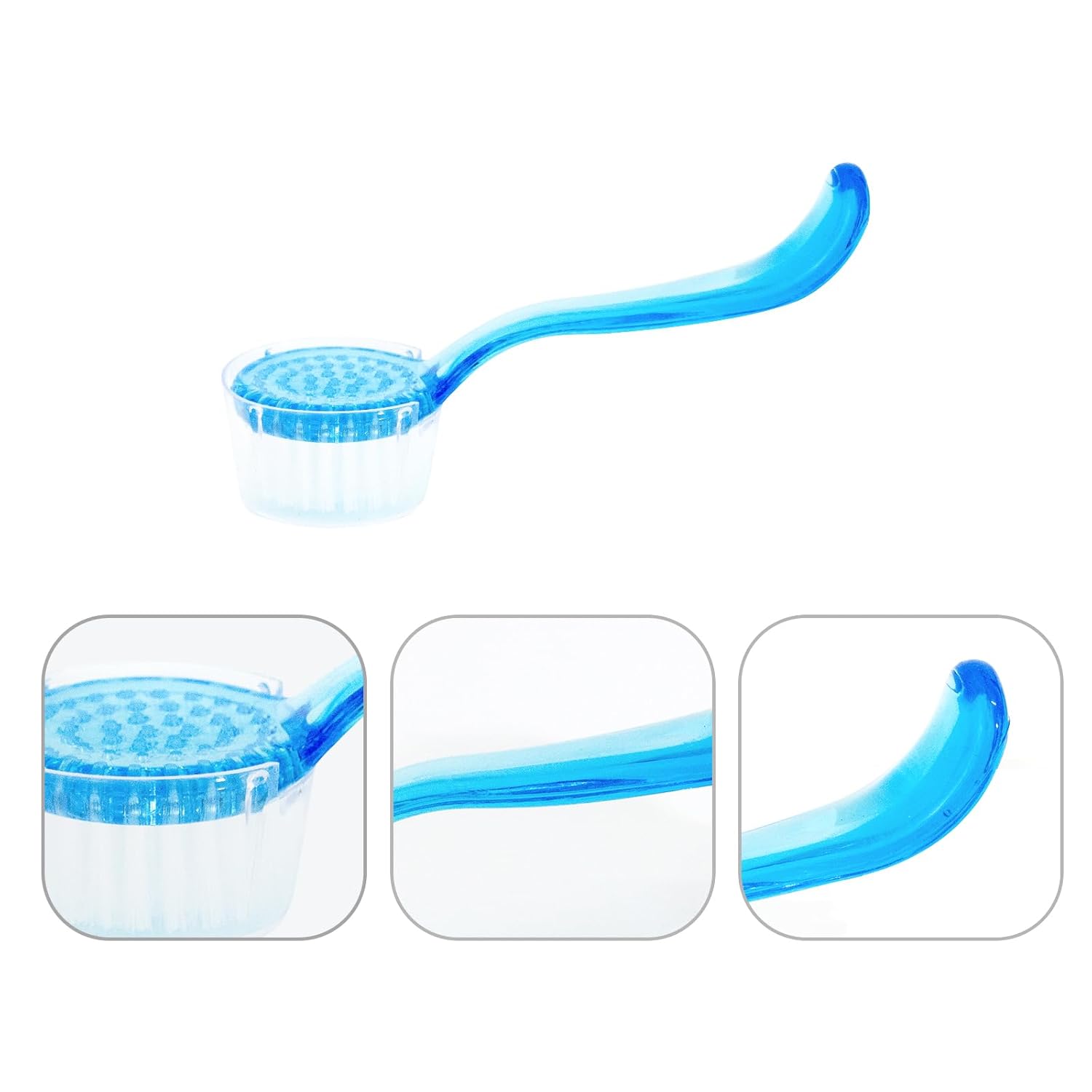 KFX-8828605 Soft Bristle Grooming Brush for Hamsters with Massage and Cleaning Features