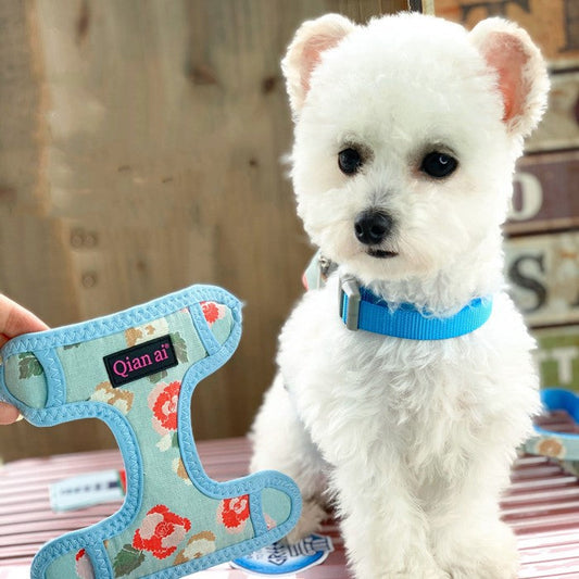 KFX-8830909 Adjustable Pet Traction Vest Harness - Pink & Lake Blue Options