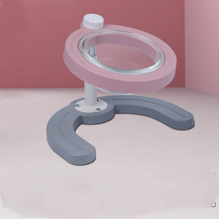 KFX-8831293 Durable Single Bowl Dual-Use Feeder in Pink and Mint Green for Pets