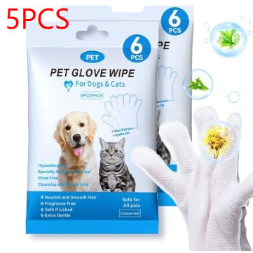 KFX-8832701 Pet Cleaning Essentials Set: Disposable Gloves, Wipes, and Foot Foam