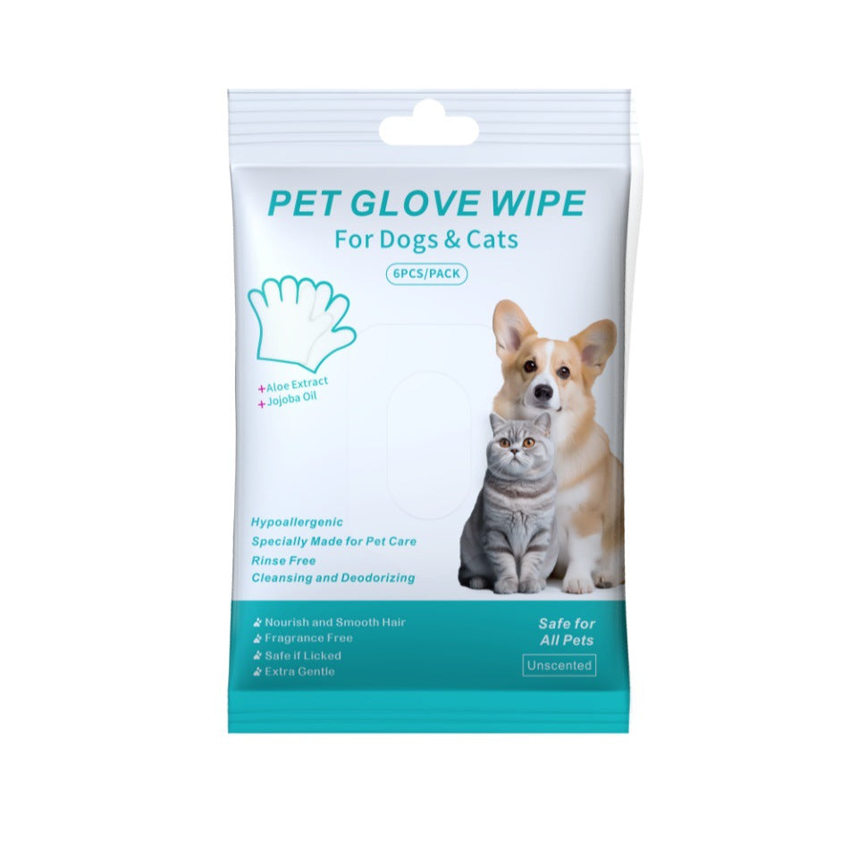 KFX-8832701 Pet Cleaning Essentials Set: Disposable Gloves, Wipes, and Foot Foam