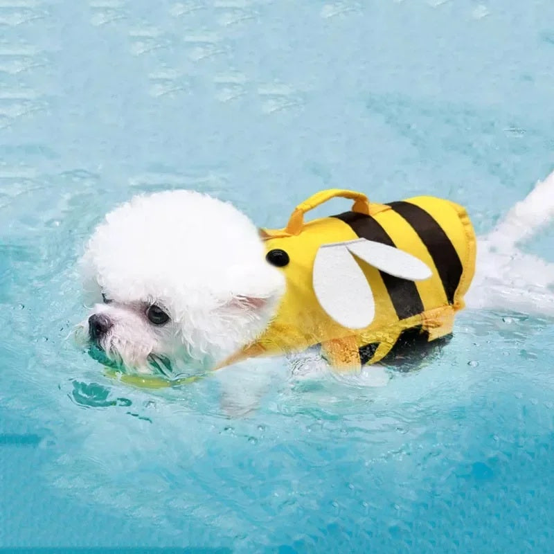 KFX-8834365 Reflective Dog Life Vest for Safety, Adjustable Swim Jacket for Pets