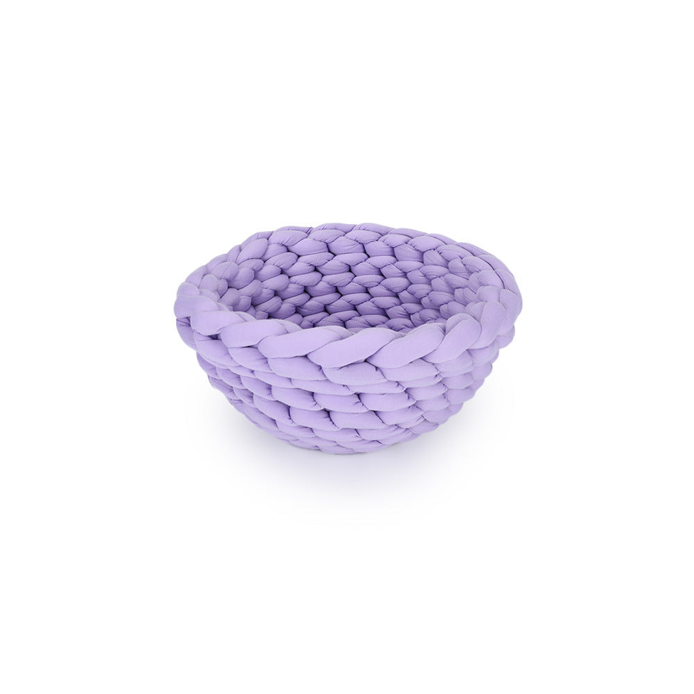 KFX-8835133 Hand Woven Cotton Pet Nest - Machine Washable, Various Sizes & Colors