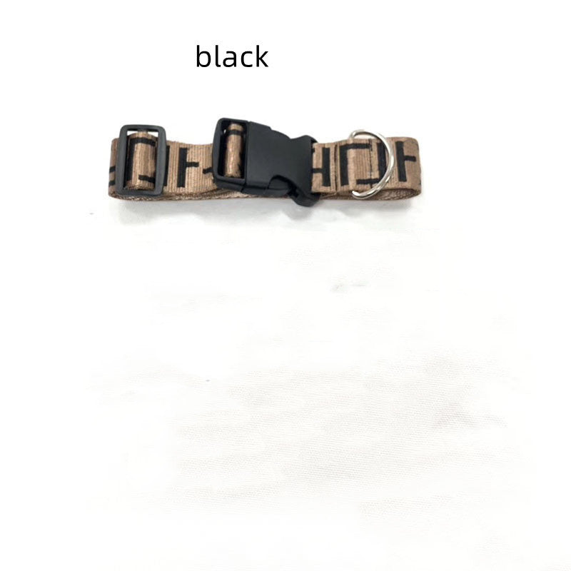 KFX-8836669 Brown Dog Collar with Leash Set for Small and Medium Breeds