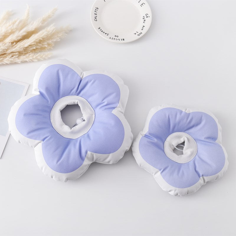 KFX-8838845 Soft Flower Circle Pet Bed for Cats and Small Dogs - Micro-Waterproof Fabric, Available in Yellow, Purple, and Pink