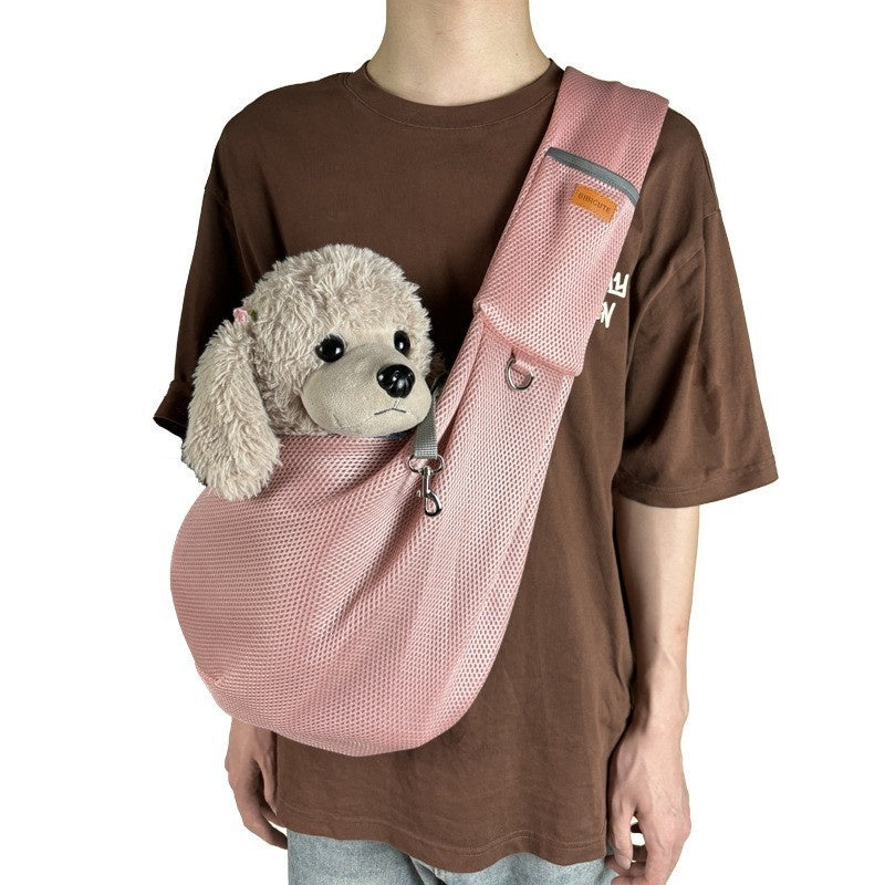 KFX-8839101 Lightweight Breathable Cross-body Pet Carrier Bag for Pets Up to 6kg in Various Colors