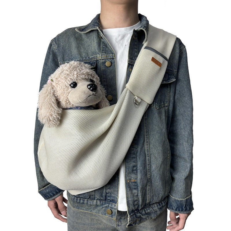 KFX-8839101 Lightweight Breathable Cross-body Pet Carrier Bag for Pets Up to 6kg in Various Colors