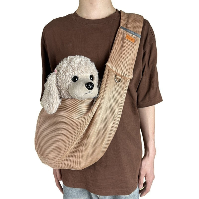 KFX-8839101 Lightweight Breathable Cross-body Pet Carrier Bag for Pets Up to 6kg in Various Colors