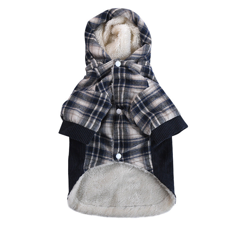 KFX-8841277 Cozy Cotton Cashmere Coat for Small Dogs - Teddy VIP Pomeranian Style