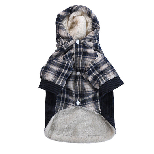 KFX-8841277 Cozy Cotton Cashmere Coat for Small Dogs - Teddy VIP Pomeranian Style