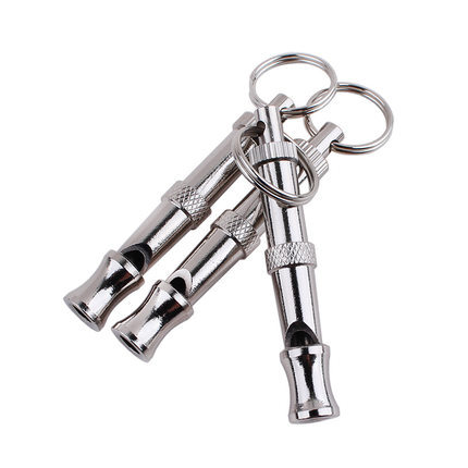 KFX-8843453 Ultrasonic Adjustable Metal Dog Flute for Effective Pet Training