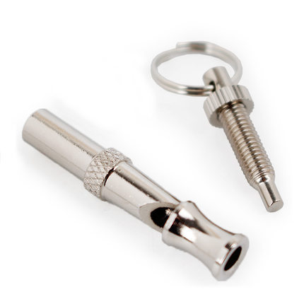 KFX-8843453 Ultrasonic Adjustable Metal Dog Flute for Effective Pet Training