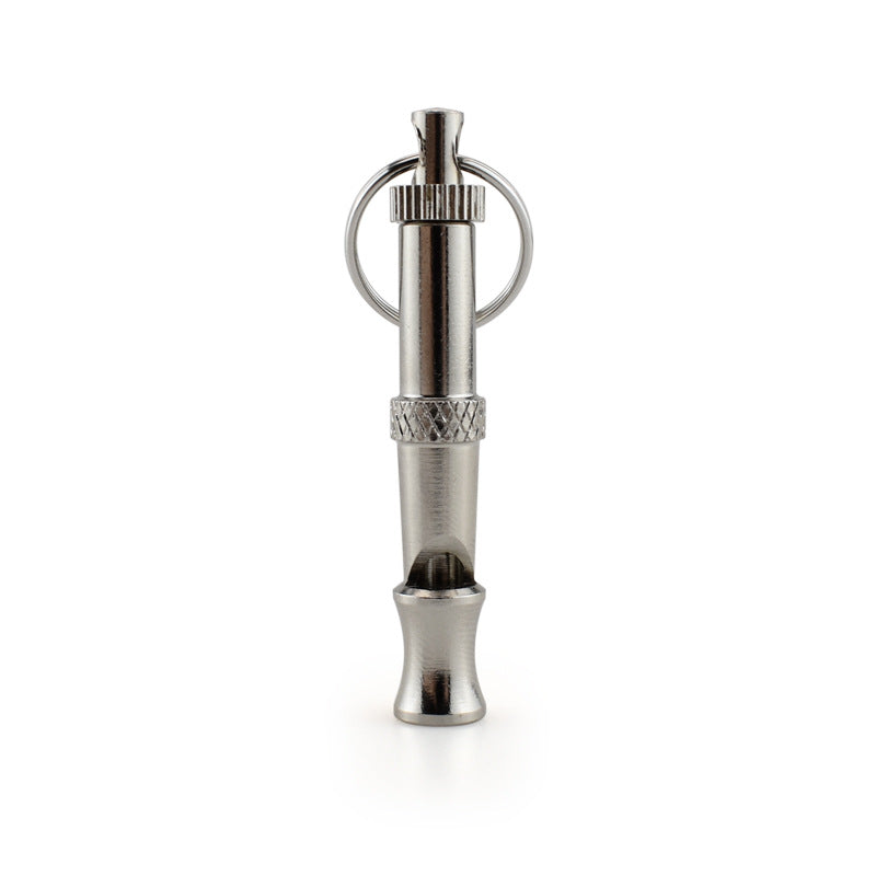 KFX-8843453 Ultrasonic Adjustable Metal Dog Flute for Effective Pet Training