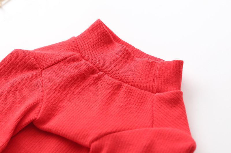 KFX-8847677 Cozy Cotton Puppy Sweater for Autumn and Winter – Available in Red and Green, Sizes XS-3XL