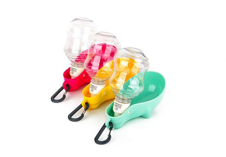KFX-8848445 Portable Pet Water Bottle with Removable Top for Dogs and Cats - 250ML Capacity