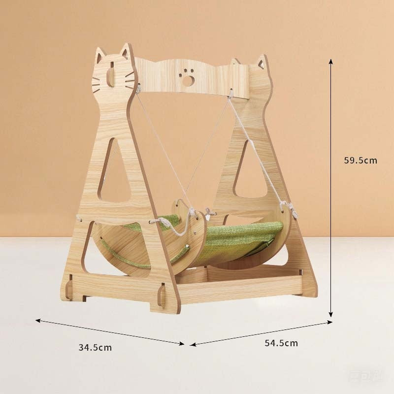 KFX-8851645 Lounge Chair Cat Bed with Hanging Design for Comfort and Play