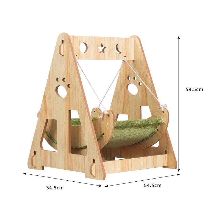 KFX-8851645 Lounge Chair Cat Bed with Hanging Design for Comfort and Play