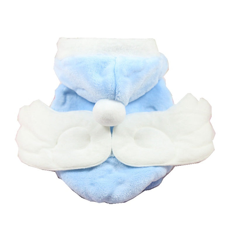 KFX-8852797 Cozy Coral Fleece Angel Wings Ball Flannel Coat for All Genders