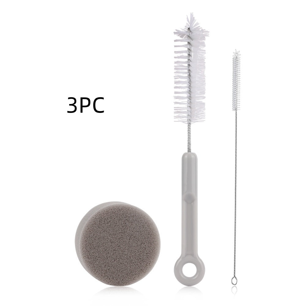 KFX-8854205 Cylindrical Stainless Steel Pet Water Dispenser with Cleaning Brush Set