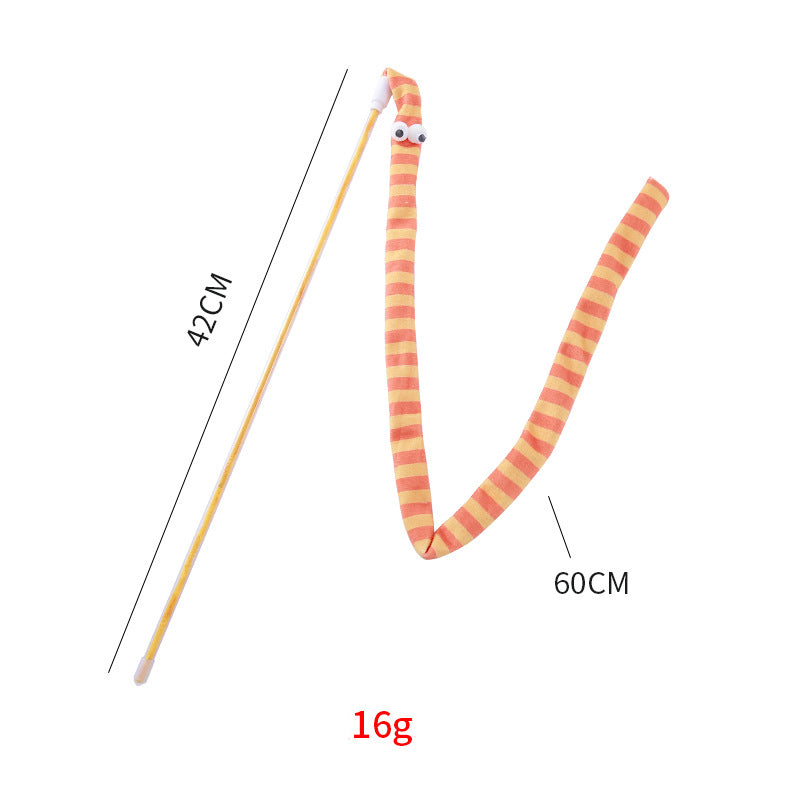 KFX-8855613 Interactive Plush Cat Teaser Wand with Colorful Design for Fun Playtime