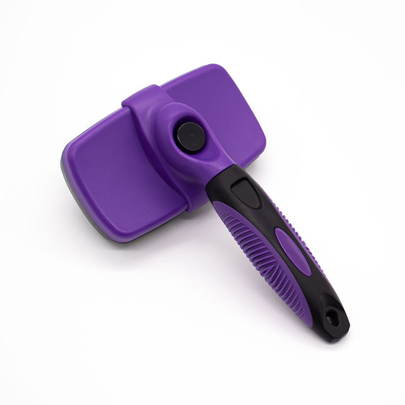 KFX-8859709 Minimalist Plastic Dog Comb Brush in Various Colors