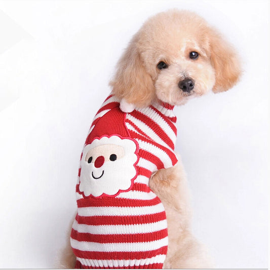 KFX-8861885 Christmas Pompom Sweater for Small Dogs - Cozy Acrylic Design