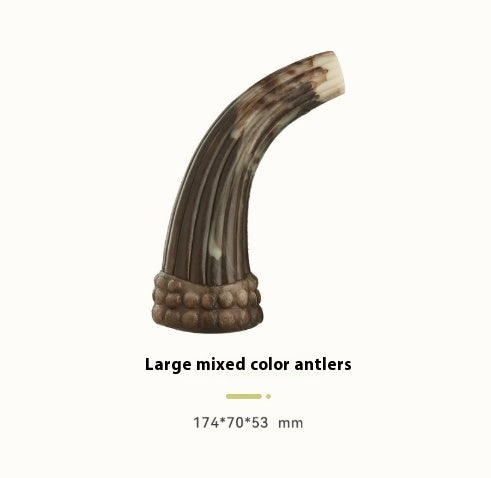 KFX-8862525 Ox Horn Chewing Toy for Dogs - Durable TPU Teeth Grinding Rods