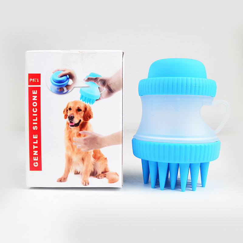 KFX-8865469 Silicone Pet Bathing Brush with Massage Function and 125ml Capacity