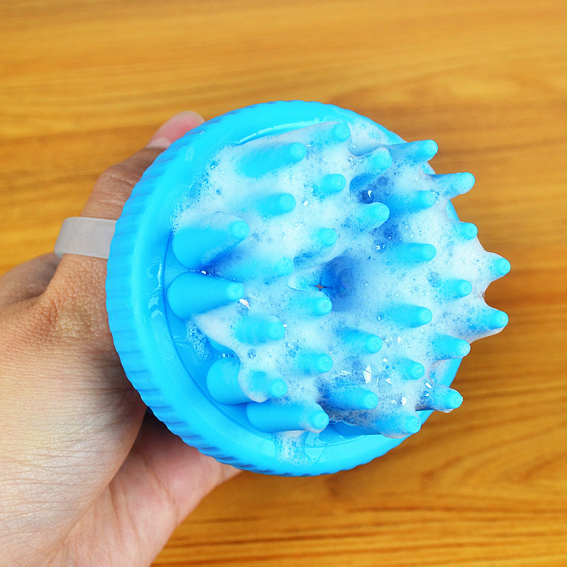 KFX-8865469 Silicone Pet Bathing Brush with Massage Function and 125ml Capacity