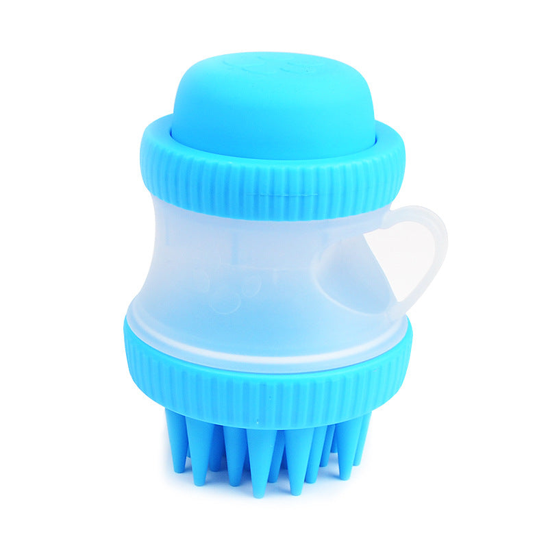 KFX-8865469 Silicone Pet Bathing Brush with Massage Function and 125ml Capacity