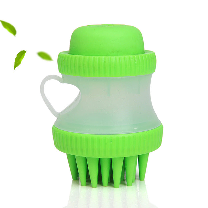 KFX-8865469 Silicone Pet Bathing Brush with Massage Function and 125ml Capacity