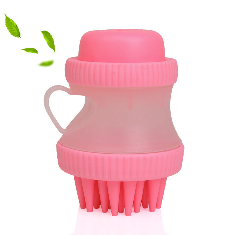 KFX-8865469 Silicone Pet Bathing Brush with Massage Function and 125ml Capacity