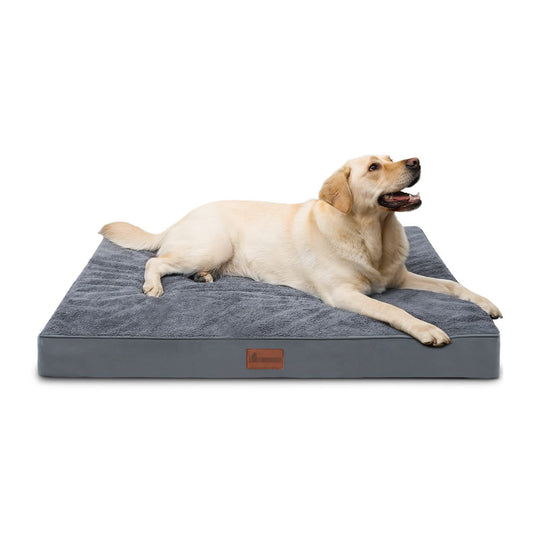 KFX-8865725 Comfortable Grey Cotton Velvet Pet Mat with Anti-Slip Base - Removable and Washable, Multiple Sizes Available