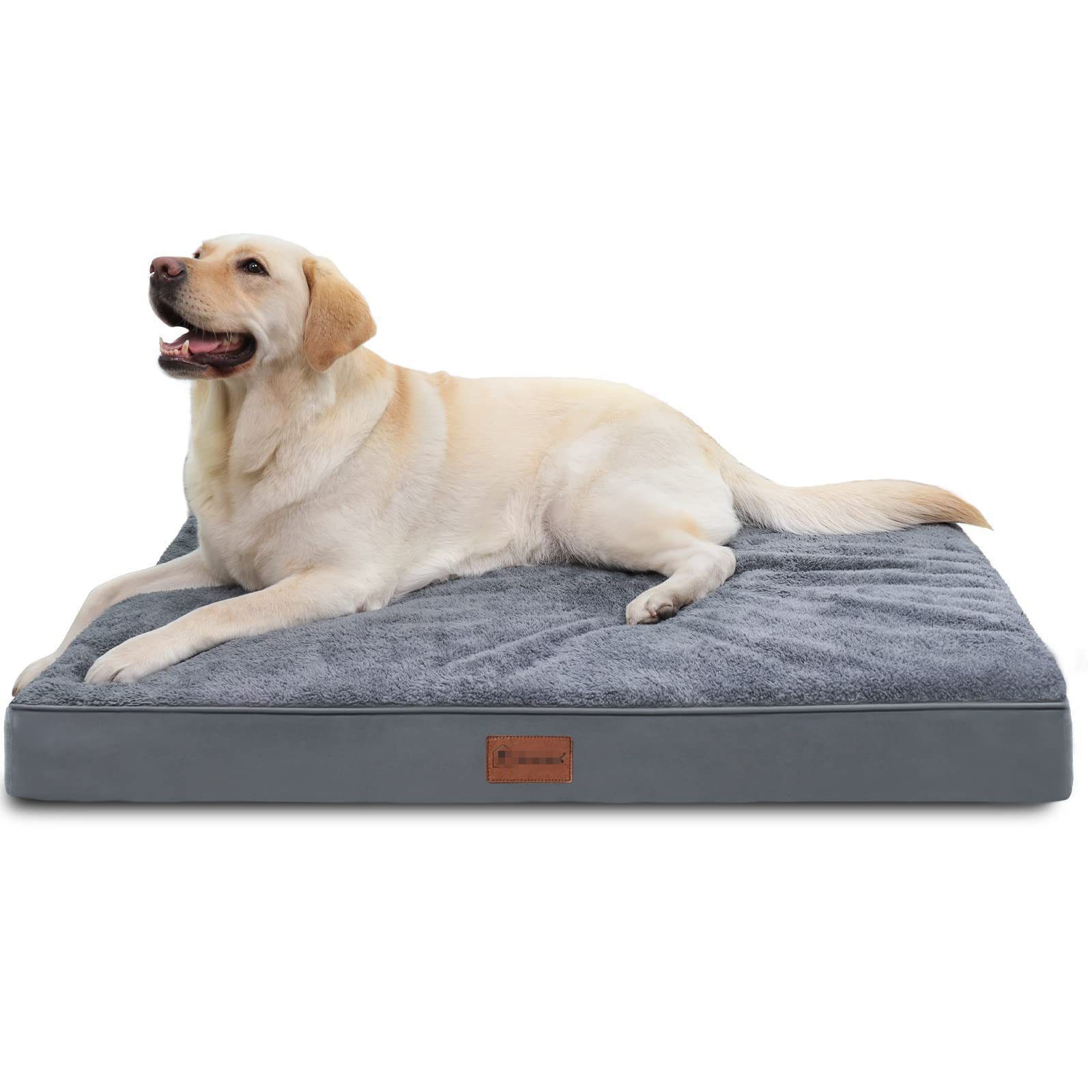 KFX-8865725 Comfortable Grey Cotton Velvet Pet Mat with Anti-Slip Base - Removable and Washable, Multiple Sizes Available